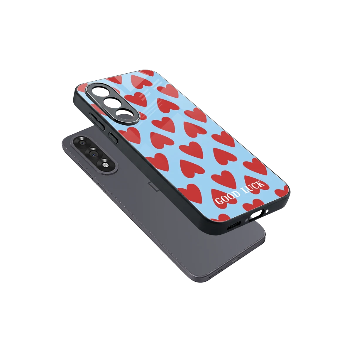 Good Luck sleek oneplus nord 5 cover with tempered glass back and TPU edges