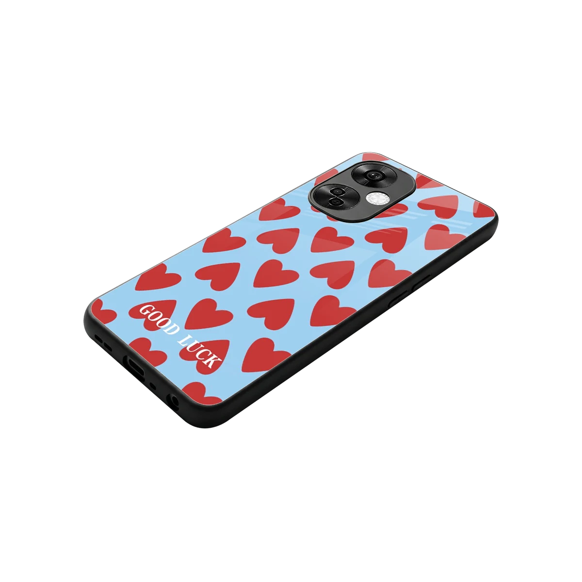 Good Luck stylish phone case for oneplus nord ce 3 lite | glossy glass and slim fit