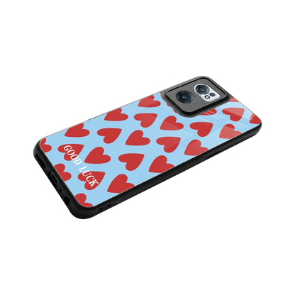 Good Luck stylish phone case for oneplus nord ce 2 | glossy glass and slim fit