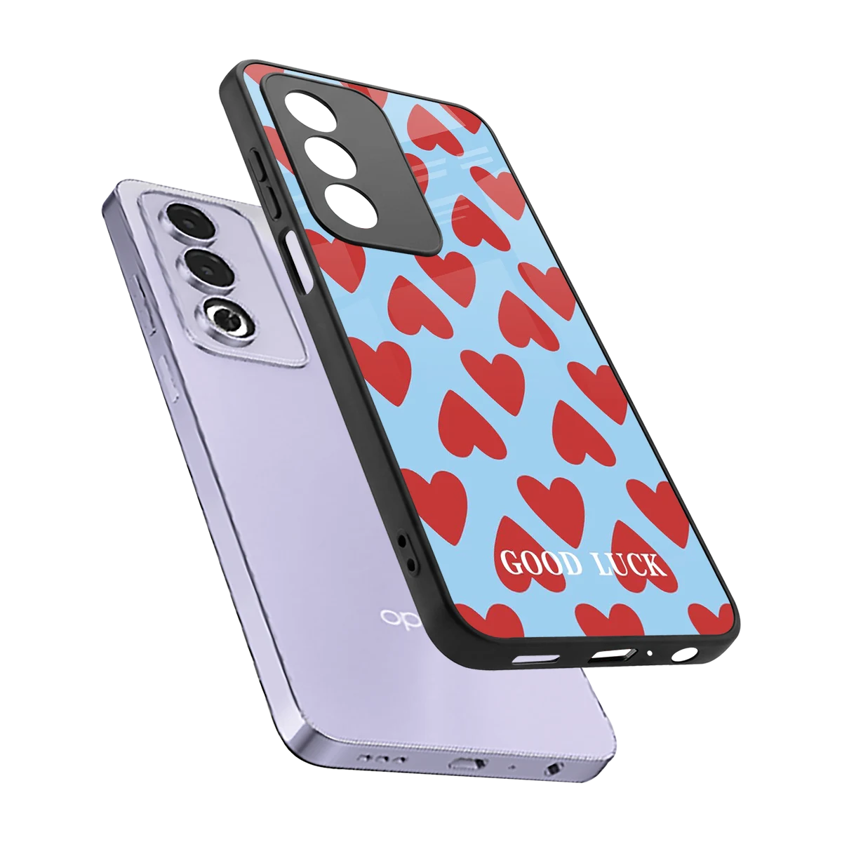 Good Luck sleek oppo a3 pro cover with tempered glass back and TPU edges