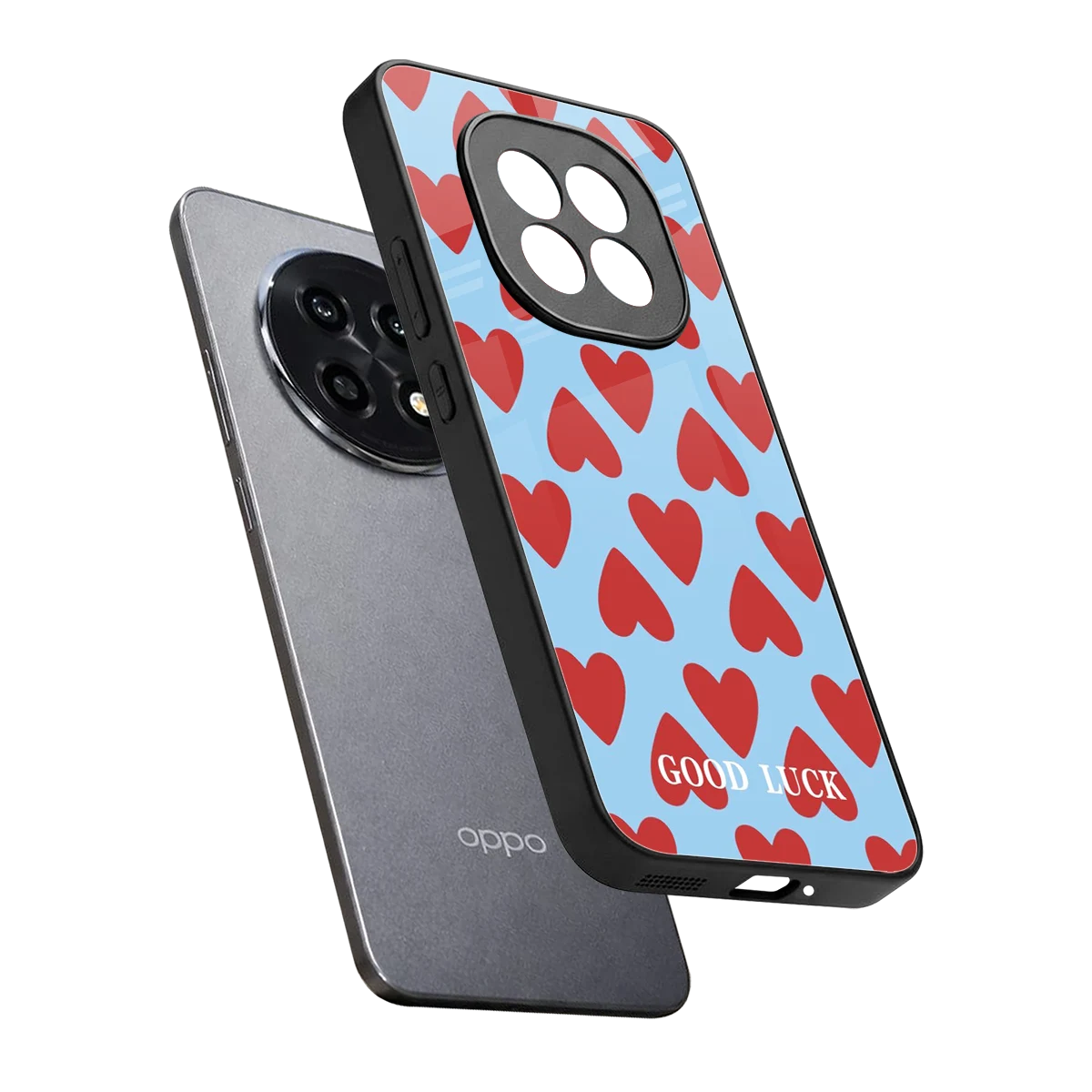 Good Luck sleek oppo f29 pro 5g cover with tempered glass back and TPU edges