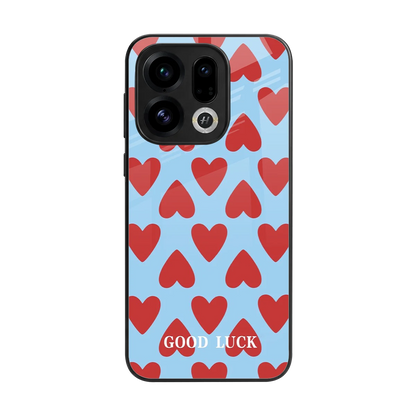 Good Luck back phone cover | glass case for oppo find x9