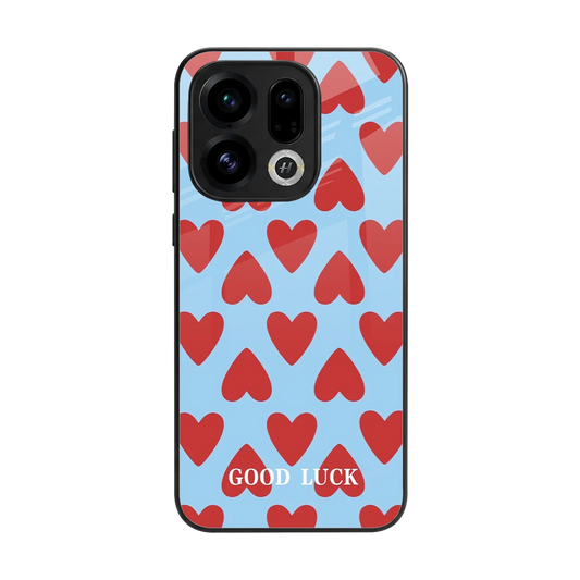 Good Luck back phone cover | glass case for oppo find x9
