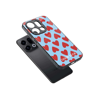 Good Luck sleek oppo find x9 cover with tempered glass back and TPU edges