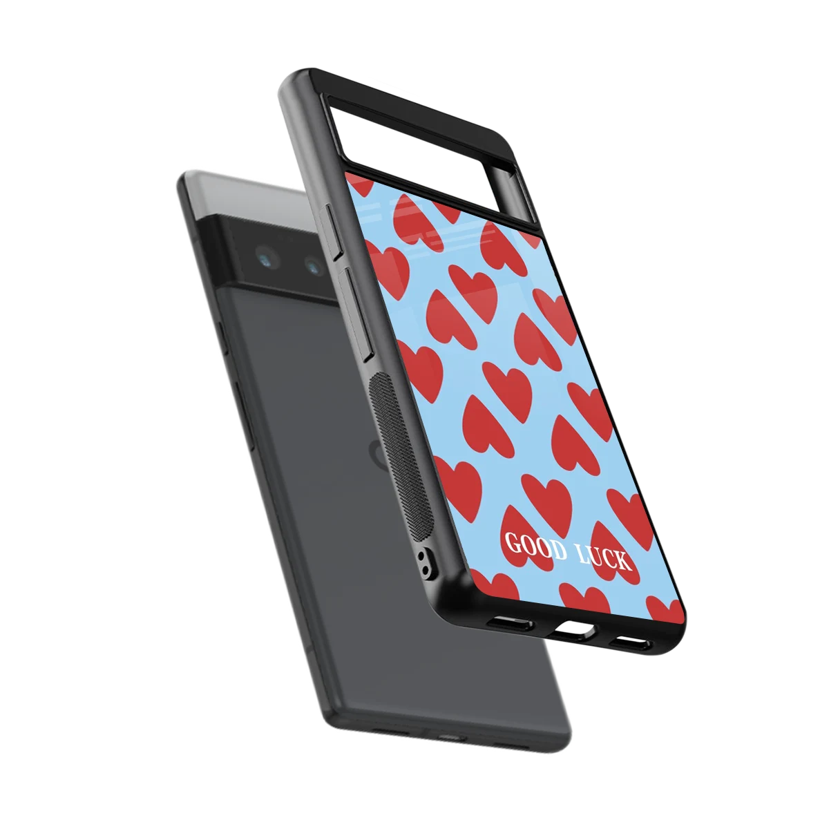 Good Luck sleek google pixel 6 pro cover with tempered glass back and TPU edges