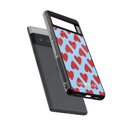 Good Luck sleek google pixel 6 pro cover with tempered glass back and TPU edges