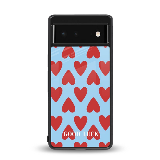 Good Luck back phone cover | glass case for google pixel 6a