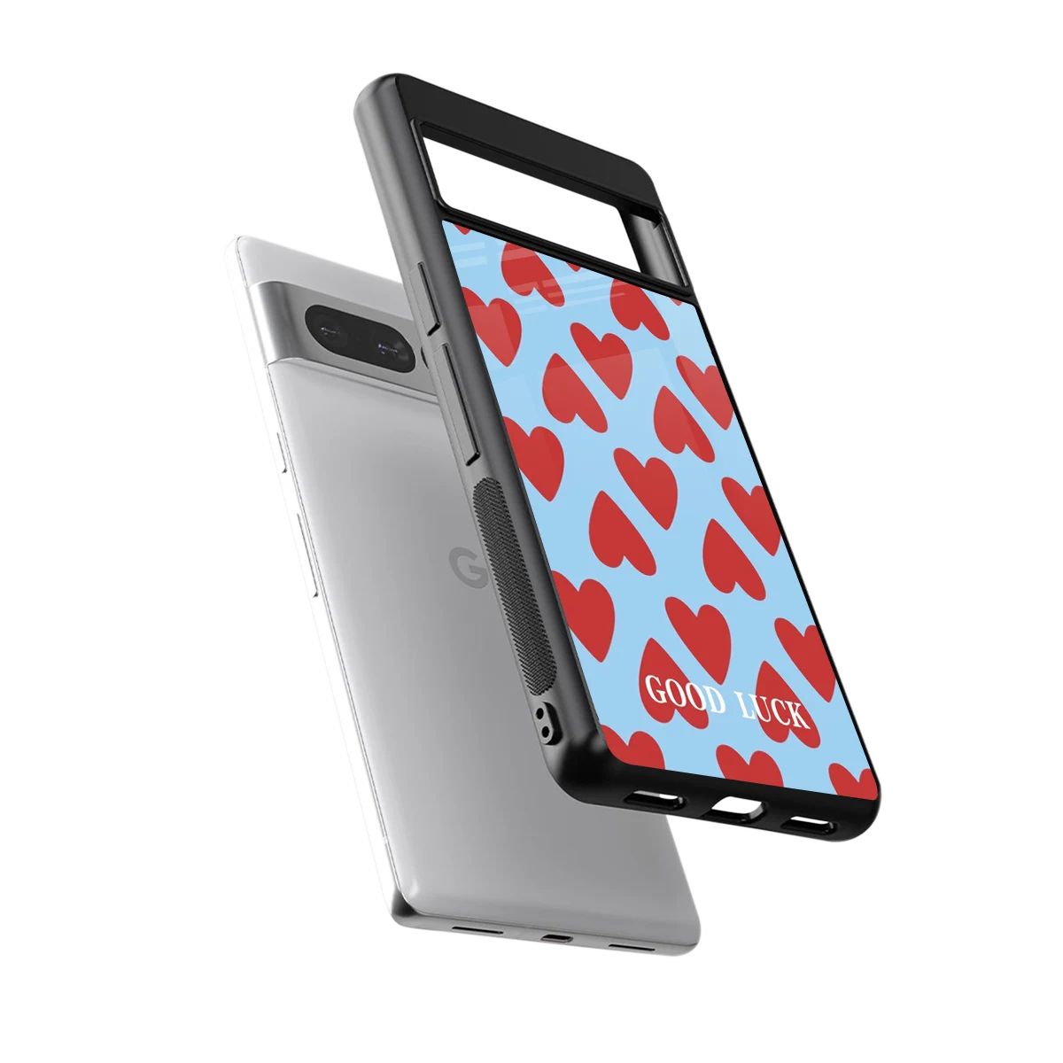 Good Luck sleek google pixel 7 pro cover with tempered glass back and TPU edges