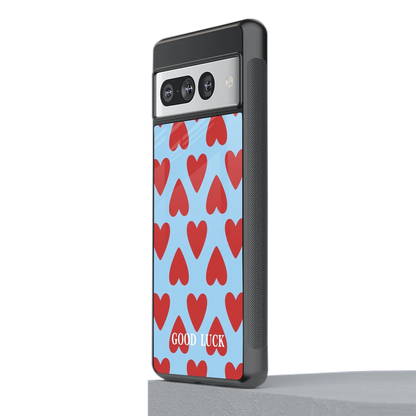 Good Luck stylish phone case for google pixel 7 pro | glossy glass and slim fit
