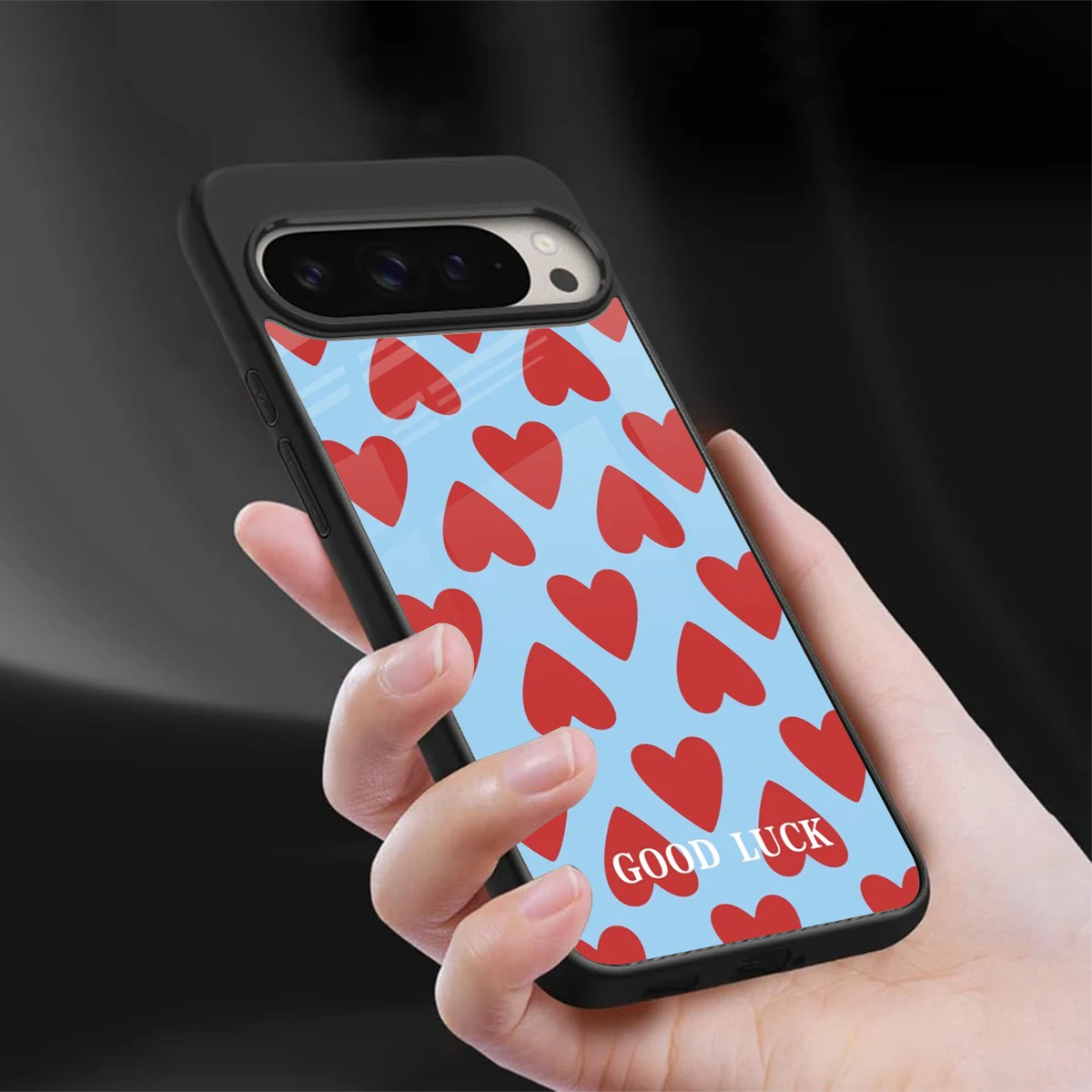 Good Luck sleek google pixel 9 pro xl cover with tempered glass back and TPU edges