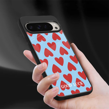 Good Luck sleek google pixel 9 pro xl cover with tempered glass back and TPU edges