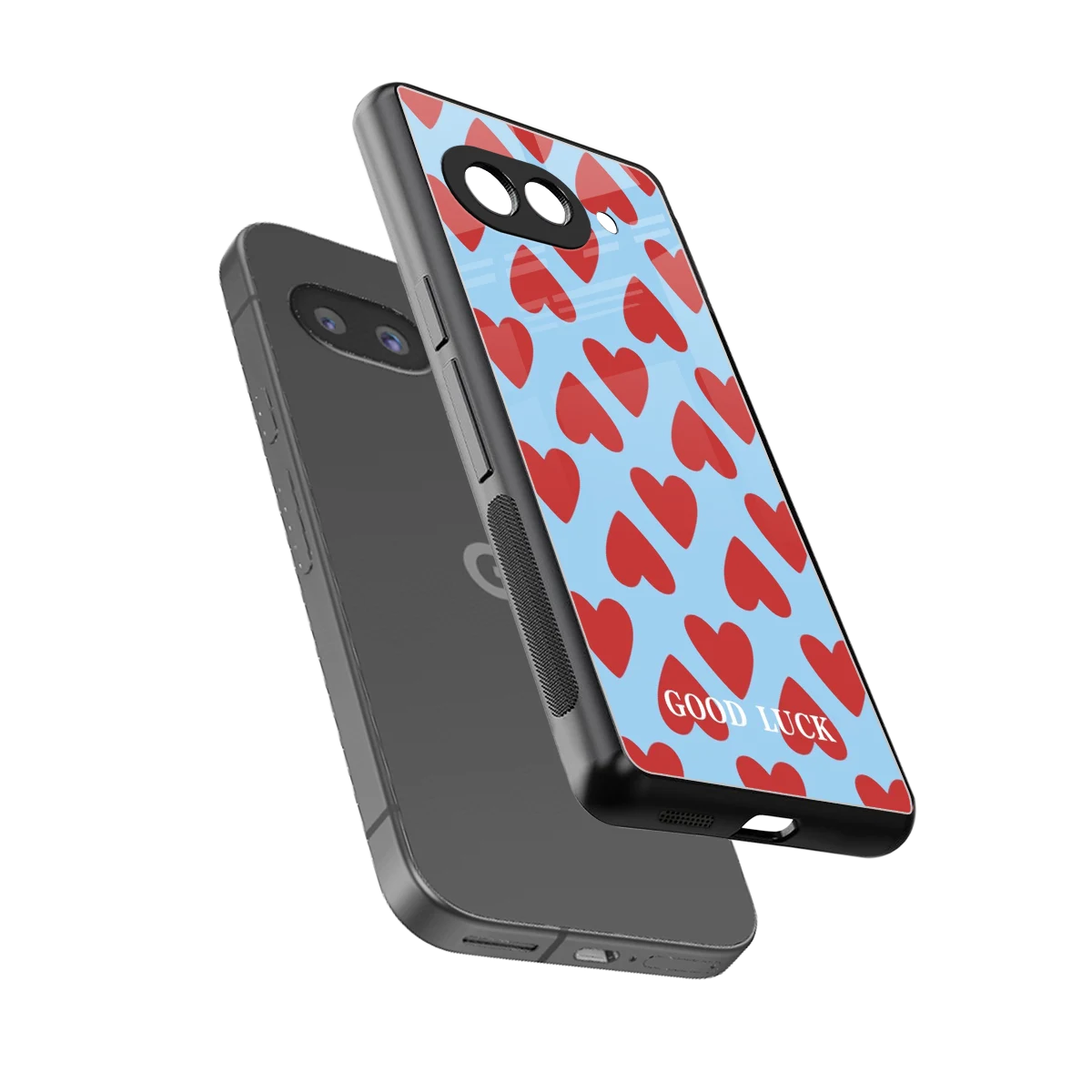 Good Luck sleek google pixel 10a cover with tempered glass back and TPU edges