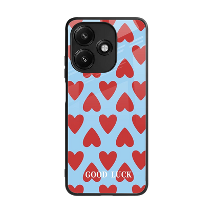Good Luck back phone cover | glass case for redmi 12 5g