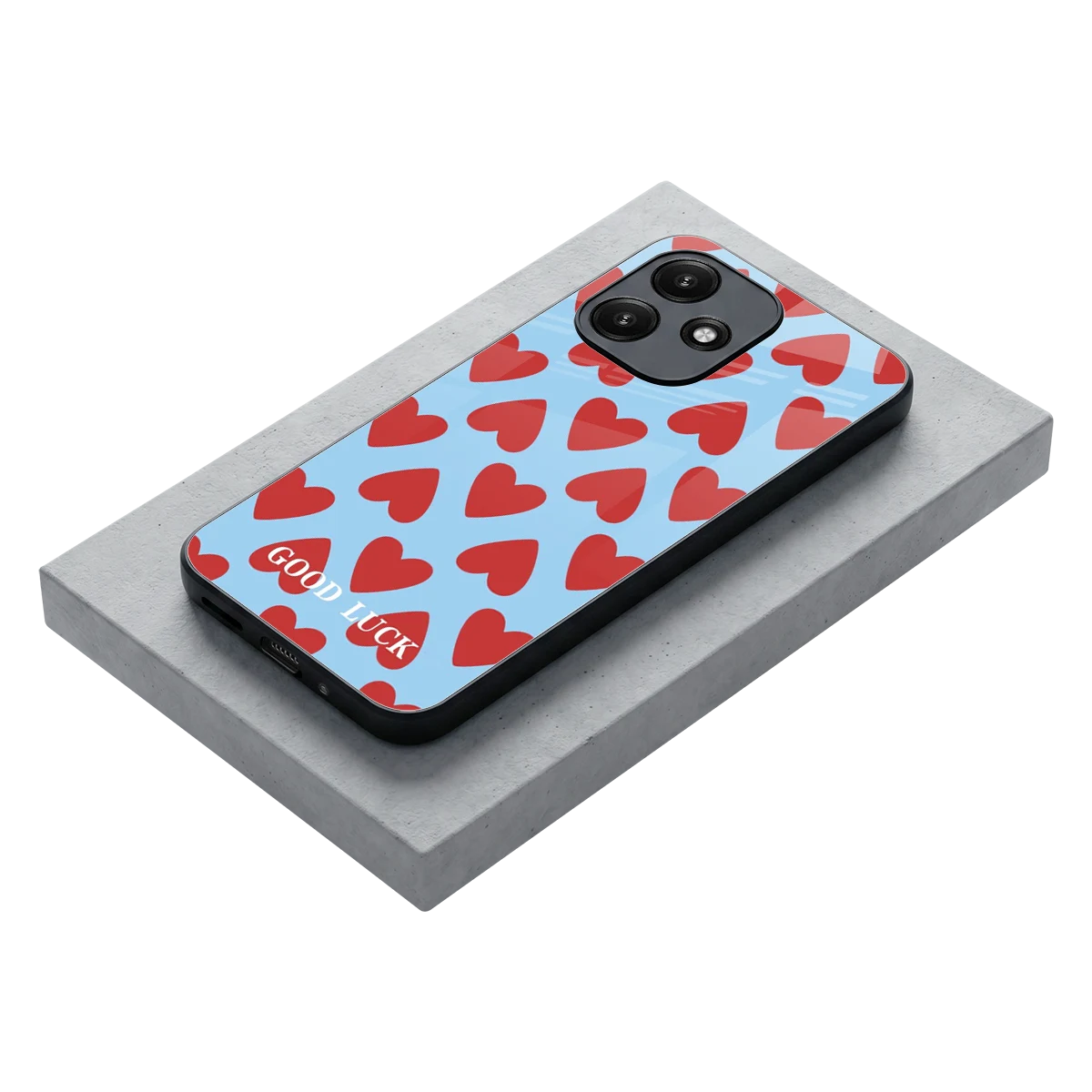 Good Luck stylish phone case for redmi 12 5g | glossy glass and slim fit