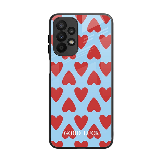 Good Luck back phone cover | glass case for samsung galaxy a23