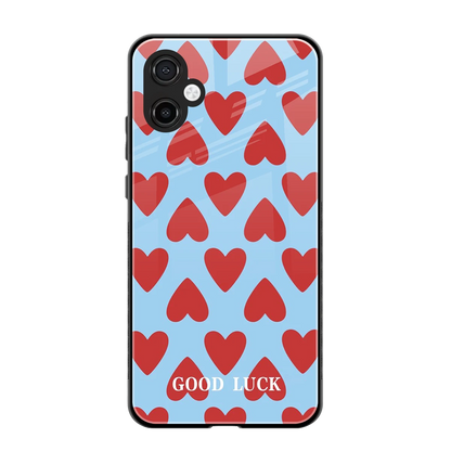 Good Luck back phone cover | glass case for samsung galaxy a06 5g