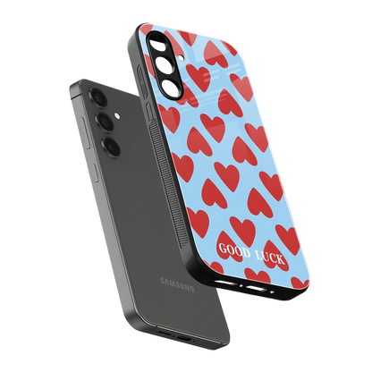 Good Luck sleek samsung galaxy m35 5g cover with tempered glass back and TPU edges