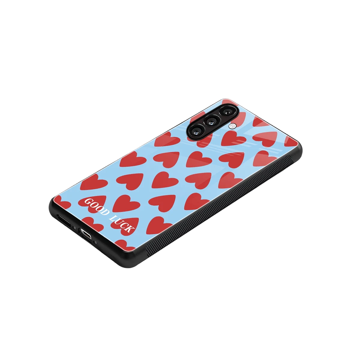 Good Luck stylish phone case for samsung galaxy a16 5g | glossy glass and slim fit