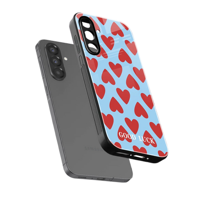 Good Luck sleek samsung galaxy a56 5g cover with tempered glass back and TPU edges