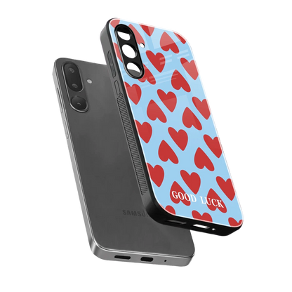 Good Luck sleek samsung galaxy m36 5g cover with tempered glass back and TPU edges