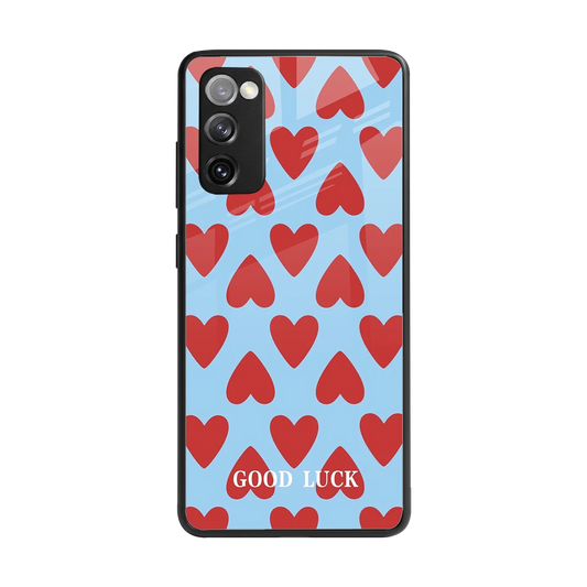 Good Luck back phone cover | glass case for samsung galaxy s20 fe