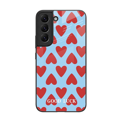 Good Luck back phone cover | glass case for samsung galaxy s22