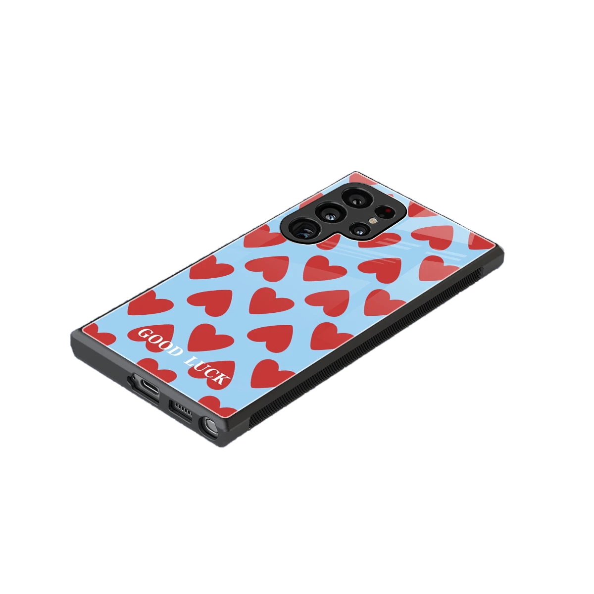 Good Luck stylish phone case for samsung galaxy s24 ultra | glossy glass and slim fit
