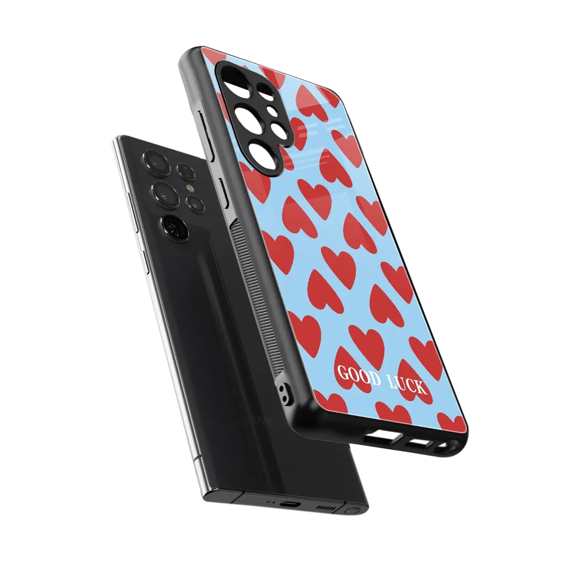 Good Luck sleek samsung galaxy s25 ultra cover with tempered glass back and TPU edges