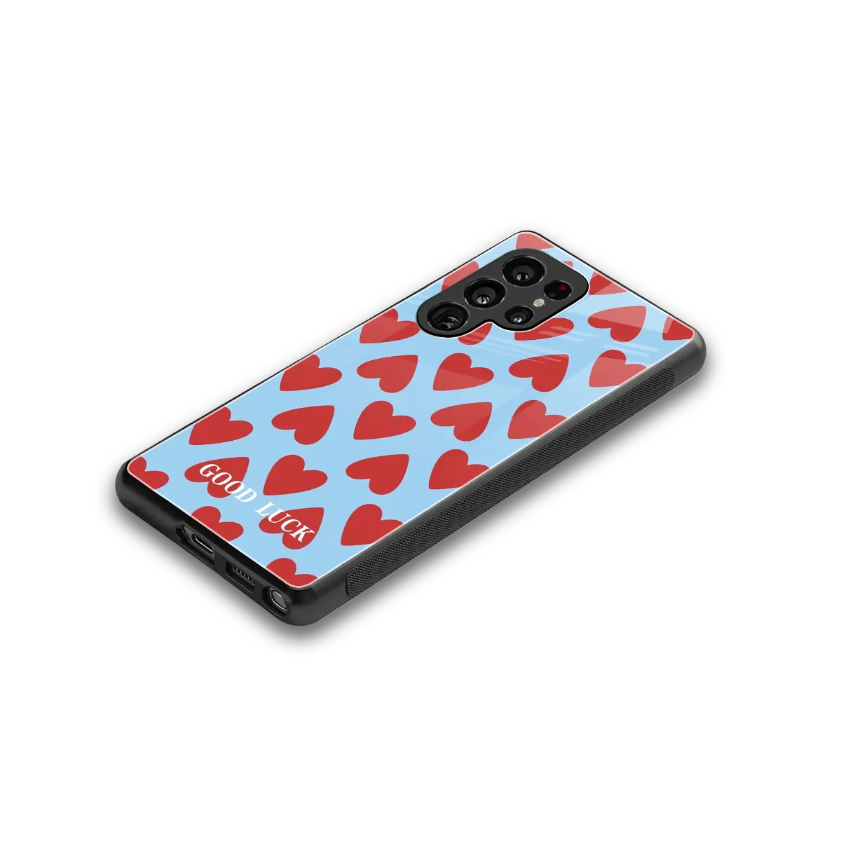 Good Luck stylish phone case for samsung galaxy s25 ultra | glossy glass and slim fit