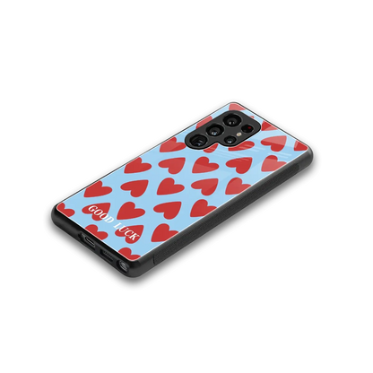 Good Luck stylish phone case for samsung galaxy s25 ultra | glossy glass and slim fit