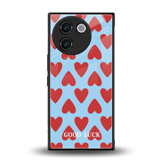 Good Luck back phone cover | glass case for vivo v30e