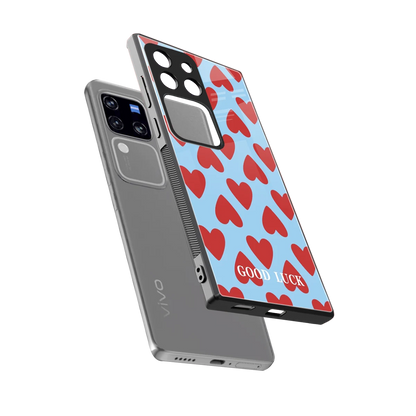 Good Luck sleekvivo v30 pro cover with tempered glass back and TPU edges