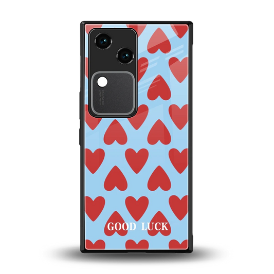 Good Luck back phone cover | glass case for vivo v30