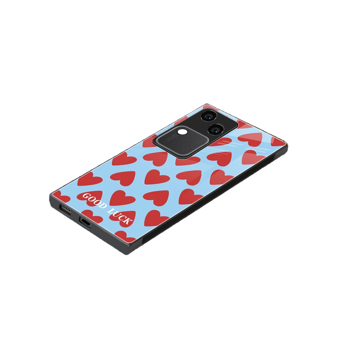 Good Luck stylish phone case for vivo v30 | glossy glass and slim fit