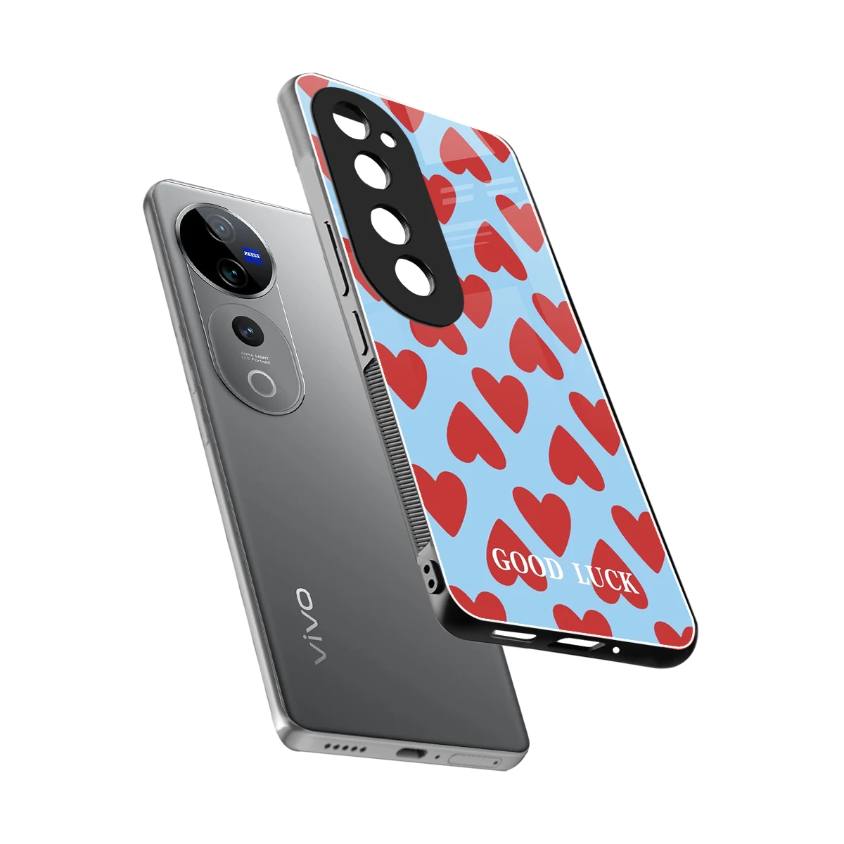 Good Luck sleek vivo v40 pro cover with tempered glass back and TPU edges