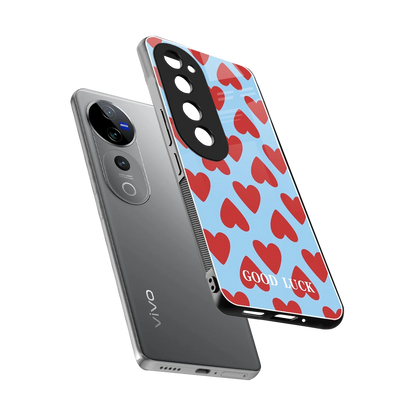 Good Luck sleek vivo v40 pro cover with tempered glass back and TPU edges