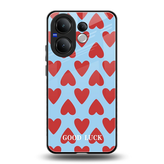 Good Luck back phone cover | glass case for vivo v60