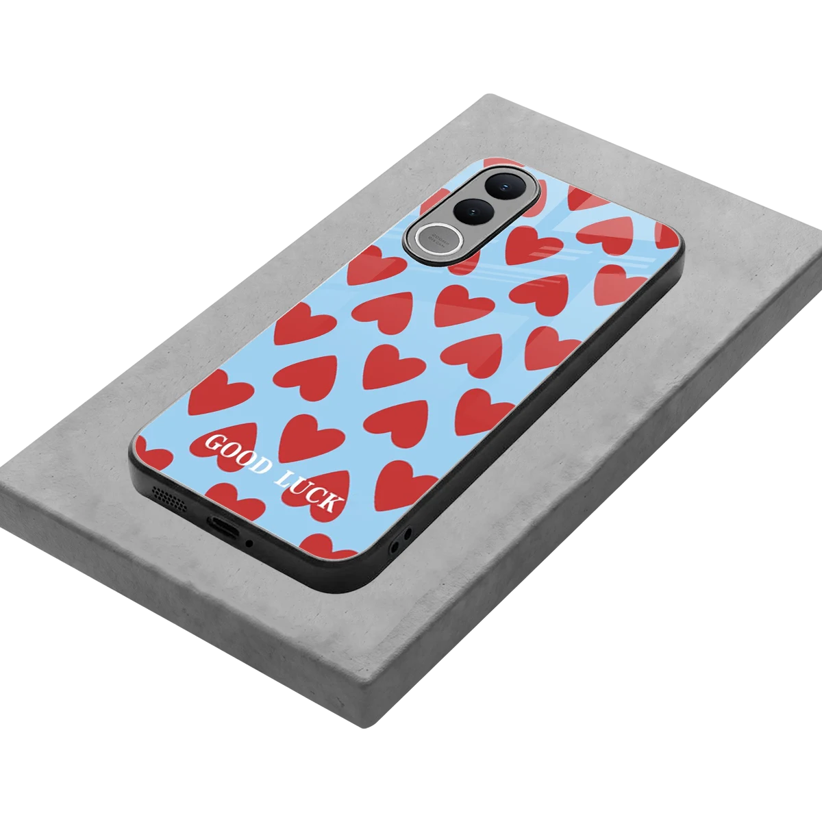 Good Luck stylish phone case for vivo v70 fe | glossy glass and slim fit