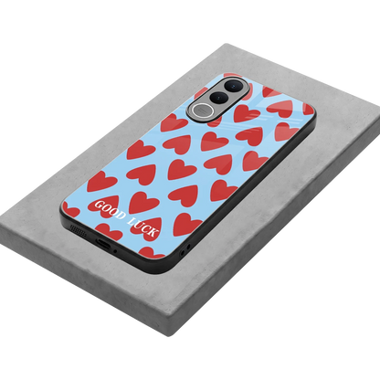 Good Luck stylish phone case for vivo v70 fe | glossy glass and slim fit