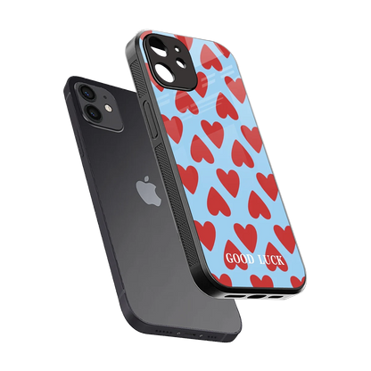 Good Luck sleek iphone 11 cover with tempered glass back and TPU edges