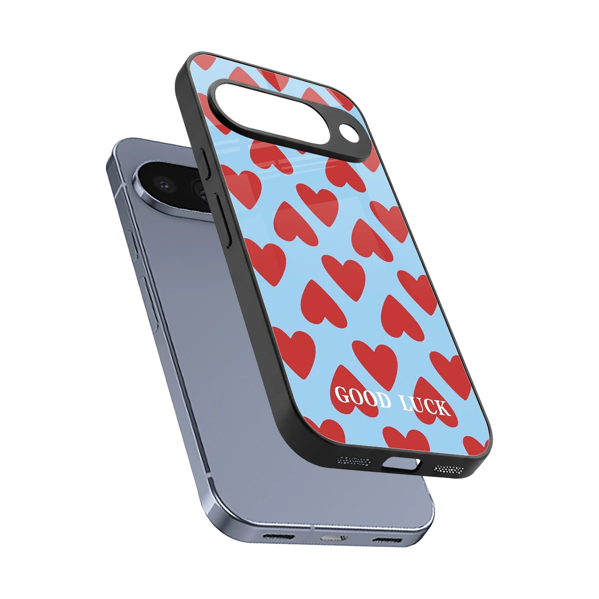 Good Luck sleek google pixel 10 cover with tempered glass back and TPU edges