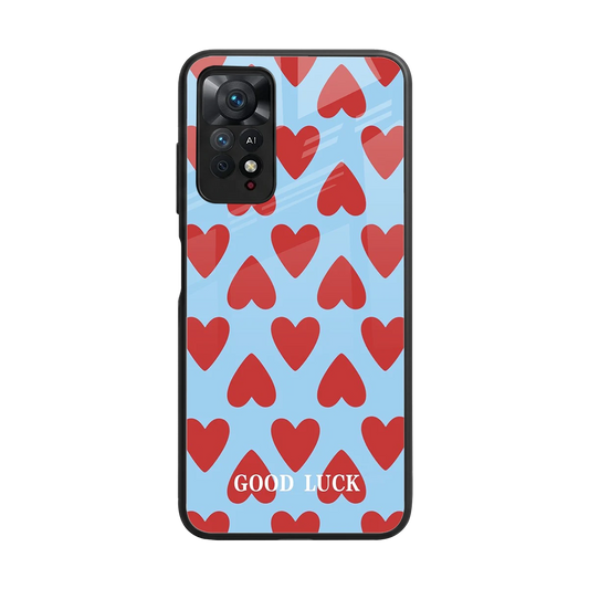 Good Luck back phone cover | glass case for redmi note 11 pro