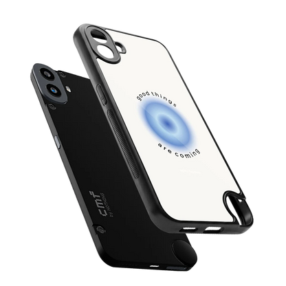 Good Things Are Coming sleek cmf nothing phone 1 cover with tempered glass back and TPU edges