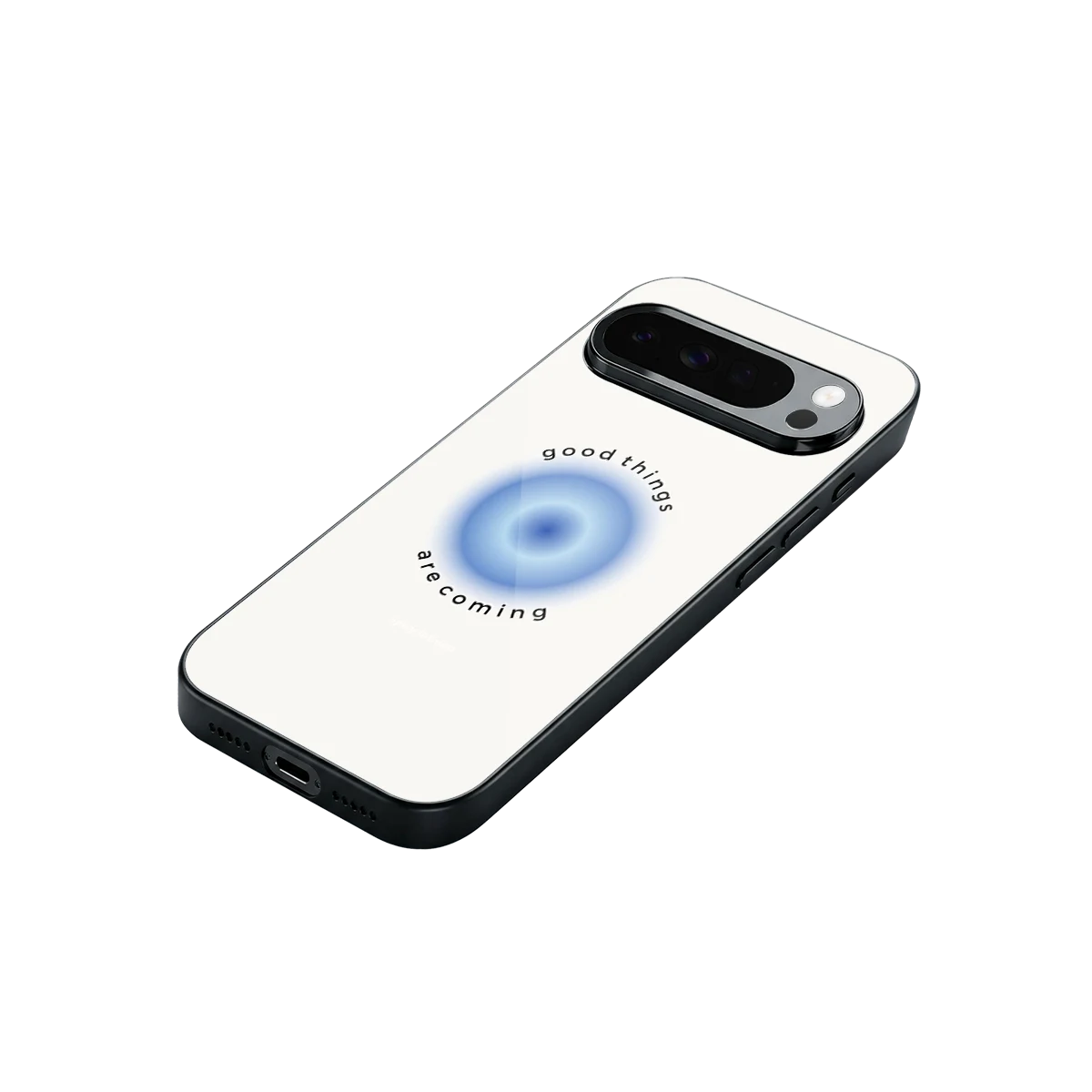 Good Things Are Coming stylish phone case for google pixel 10 pro xl | glossy glass and slim fit