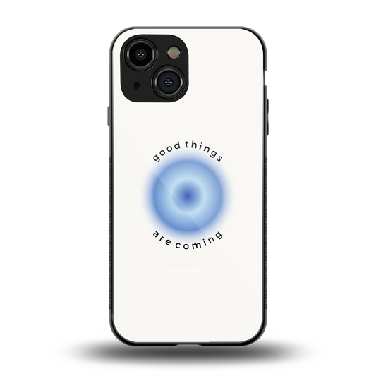 Good Things Are Coming back phone cover | glass case for iphone 12 mini