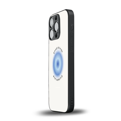 Good Things Are Coming iphone 12 pro mobile cover | shockproof glass phone case