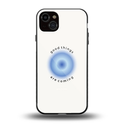 Good Things Are Coming back phone cover | glass case for iphone 14 plus