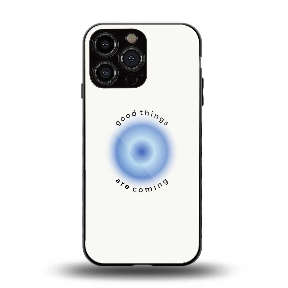 Good Things Are Coming back phone cover | glass case for iphone 16 pro max