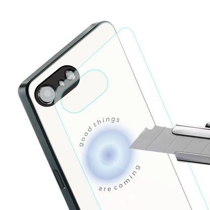 Good Things Are Coming stylish phone case for iphone 17e | glossy glass and slim fit