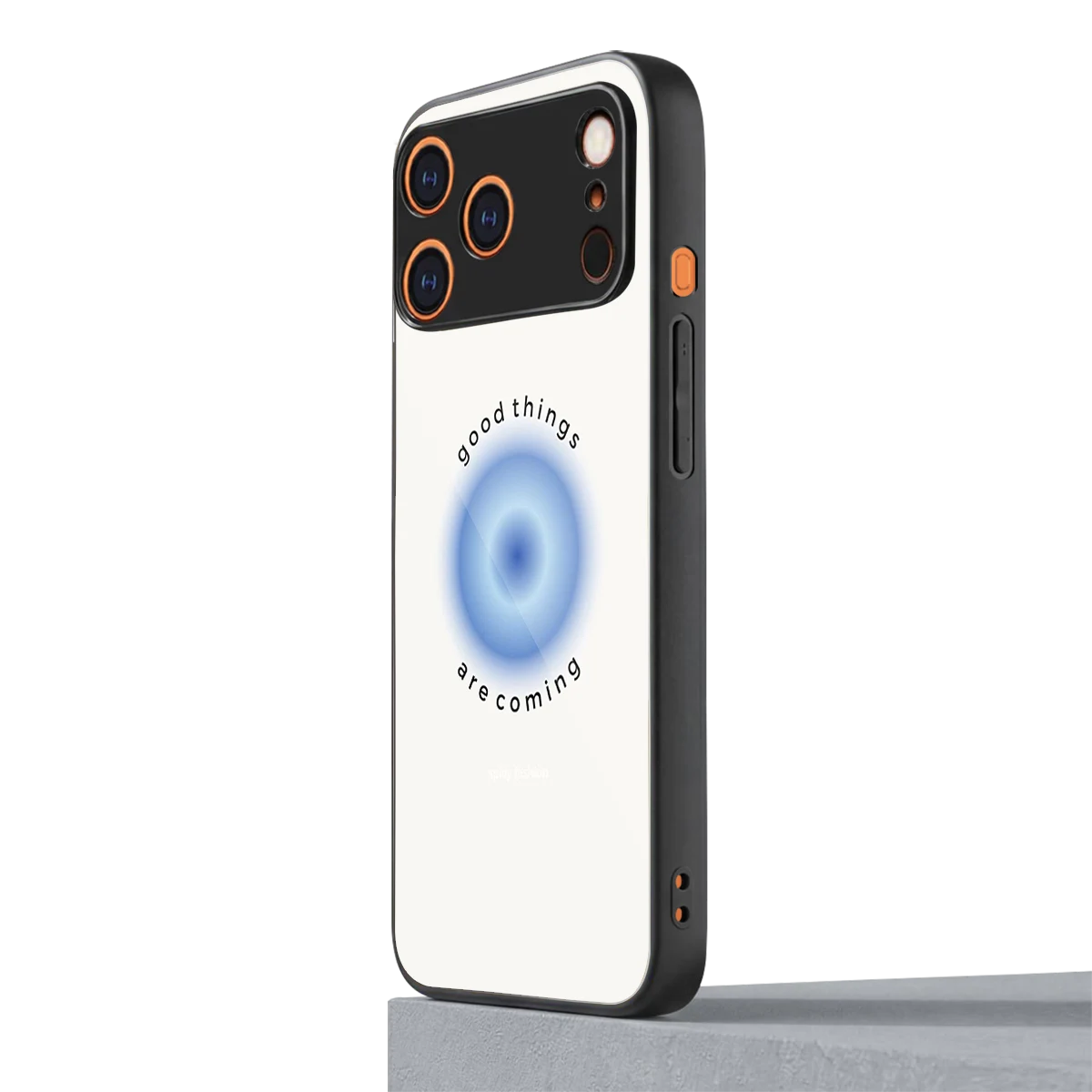 Good Things Are Coming iphone 17 pro mobile cover | shockproof glass phone case